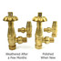 T-TRV-058-AG-UB-ALT02 - Petworth Traditional TRV Angled Unlacquered Brass Thermostatic Radiator Valves With Sleeves T-TRV-058-AG-UB-ALT02 - Petworth Traditional TRV Angled Unlacquered Brass Thermostatic Radiator Valves With Sleeves